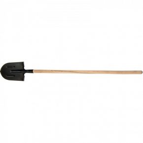Лопата штыковая, 205 х 275 х 1400 мм, ребра жесткости, деревянный черенок, Россия